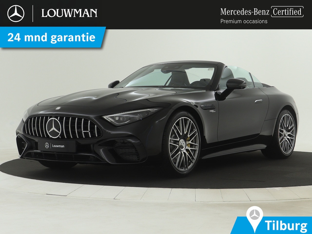 Mercedes-Benz SL-klasse Roadster - AMG 43 381 pk | AMG DYNAMIC PLUS pakket | AMG Nightpakket | 21" AMG-velgen, zilver | Perfo - AutoWereld.nl
