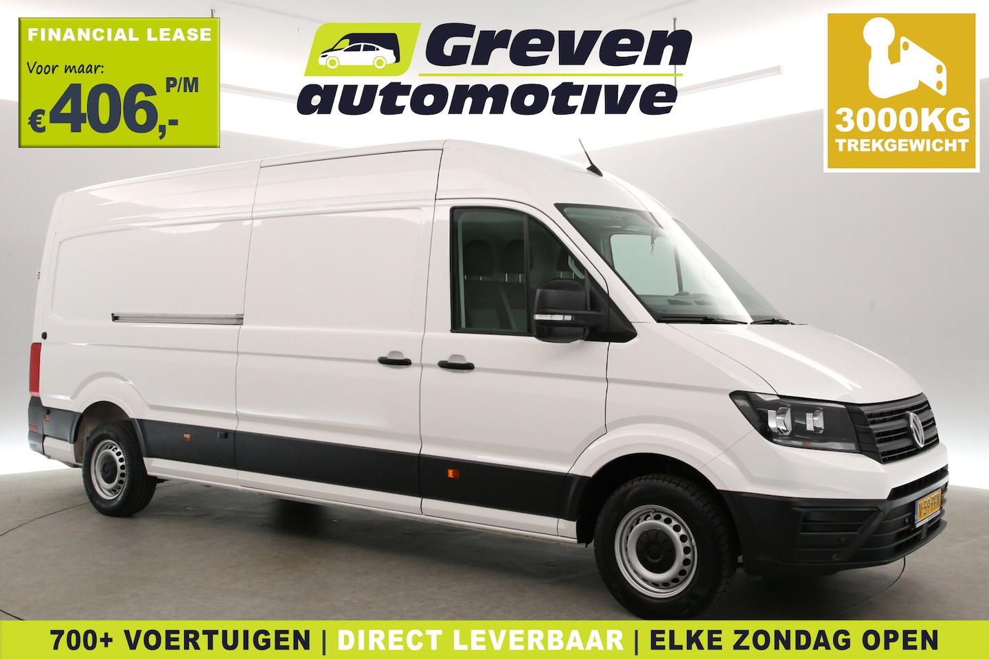 Volkswagen Crafter - 2.0 TDI 177PK L4H3 | Automaat | 3000kg Trekgew. | Airco | Cruise | Camera | 3 Zits | Carpl - AutoWereld.nl