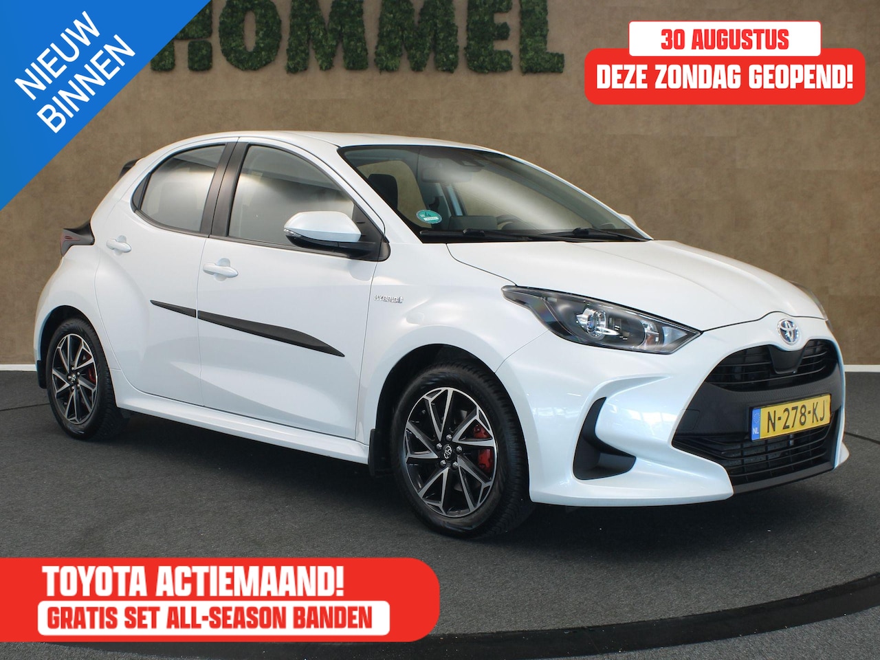 Toyota Yaris - 1.5 Hybrid Active Plus - TREKHAAK 450 KG GEREMD TREKGEWICHT - ADPATIVE CRUISE CONTROL - AC - AutoWereld.nl