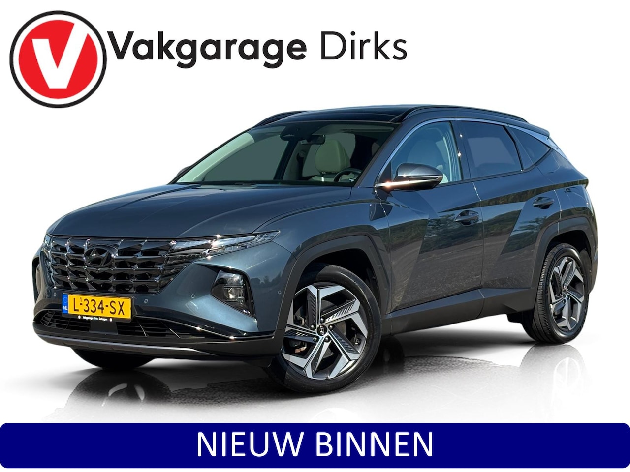 Hyundai Tucson - 1.6 T-GDI HEV 230 PK Premium Sky ✅ Pano ✅ Leder ✅ 360CAM - AutoWereld.nl