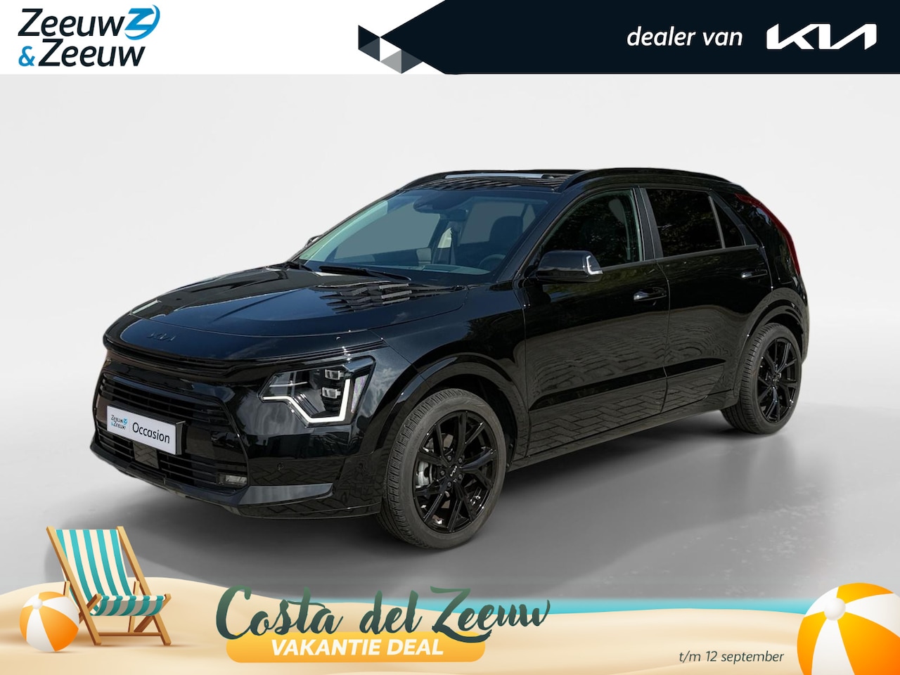 Kia Niro - 1.6 GDi Hybrid DynamicPlusLine BlackPack | Dodenhoek detectie | Schuif Kanteldak| Leer | S - AutoWereld.nl