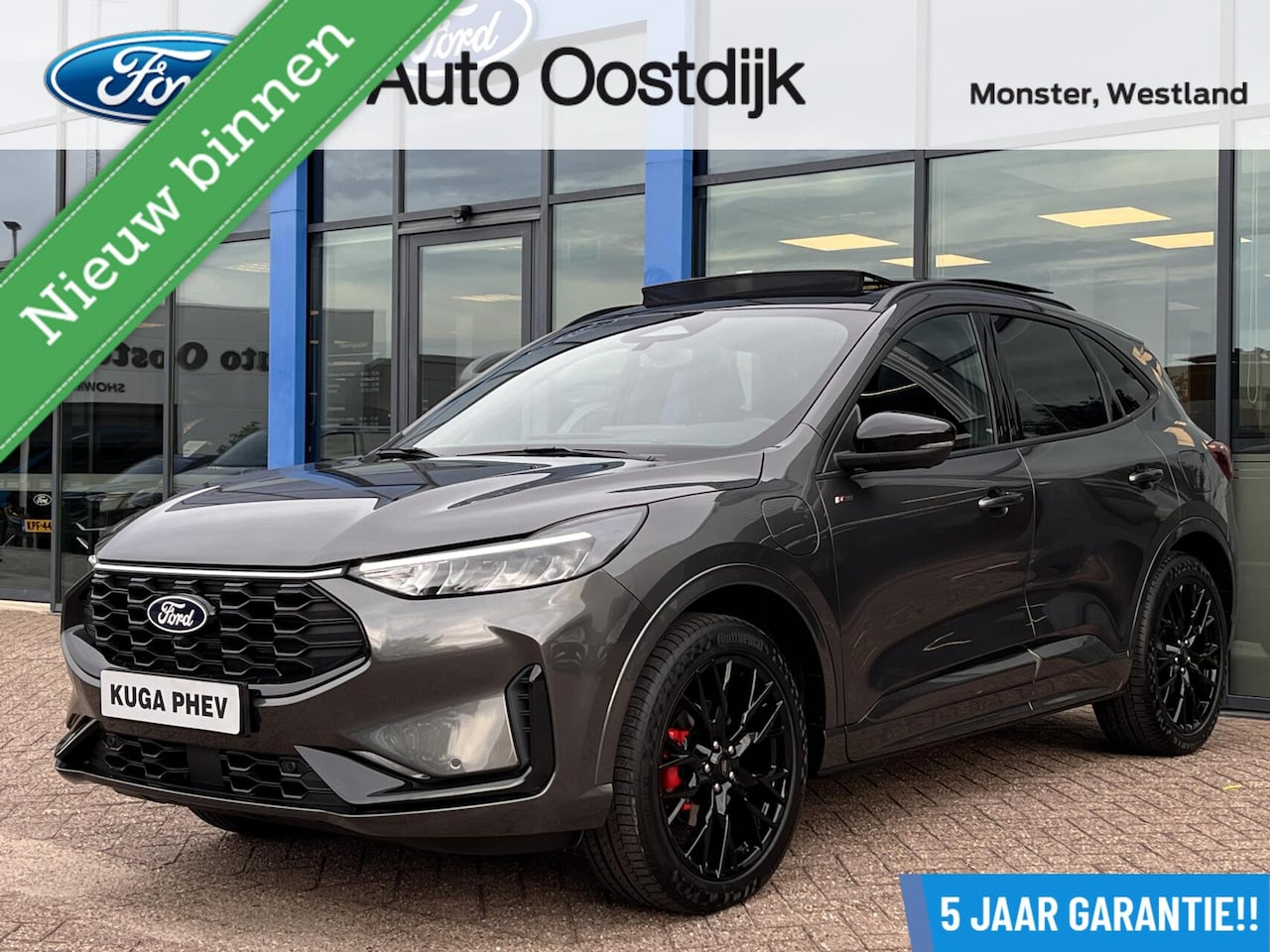 Ford Kuga - 2.5 PHEV ST-Line X 243PK Black Pack €9.500,- Voorraadvoordeel! Elek. Trekhaak Panodak AGR - AutoWereld.nl