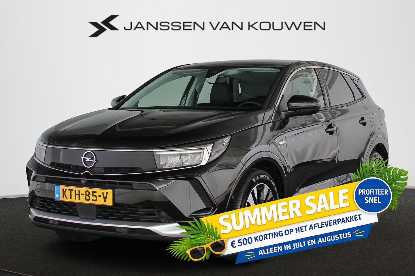 Opel Grandland - 1.6 Turbo Plug-In Hybrid Elegance SOH 99% Keyless Stuurverwarming Elektrische Achterklep - AutoWereld.nl