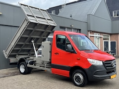 Mercedes-Benz Sprinter - 514 2.2 CDI Kipper Airco Trekhaak 3500kg trekgewicht Telefoonverbinding 3-Persoons Gereeds