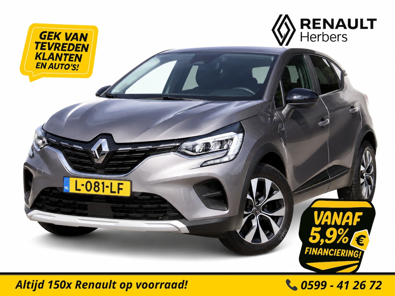 Renault Captur - 1.3 TCe 130 Zen EDC AUTOMAAT / ALL SEASON / STOELVERWARMING - AutoWereld.nl