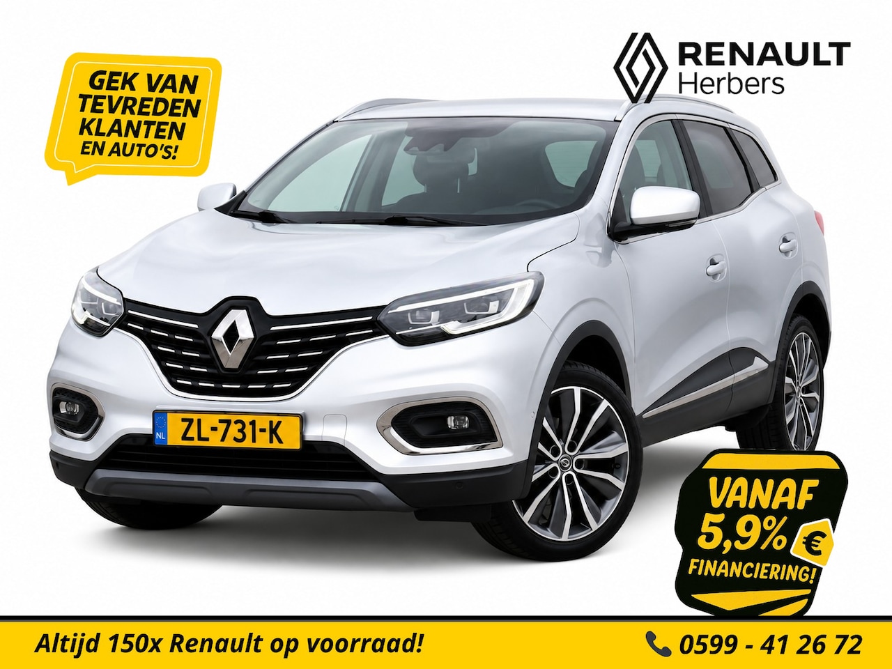 Renault Kadjar - 1.3 Tce Intens LEER / NAVI / 19 INCH / VEEL OPTIES - AutoWereld.nl