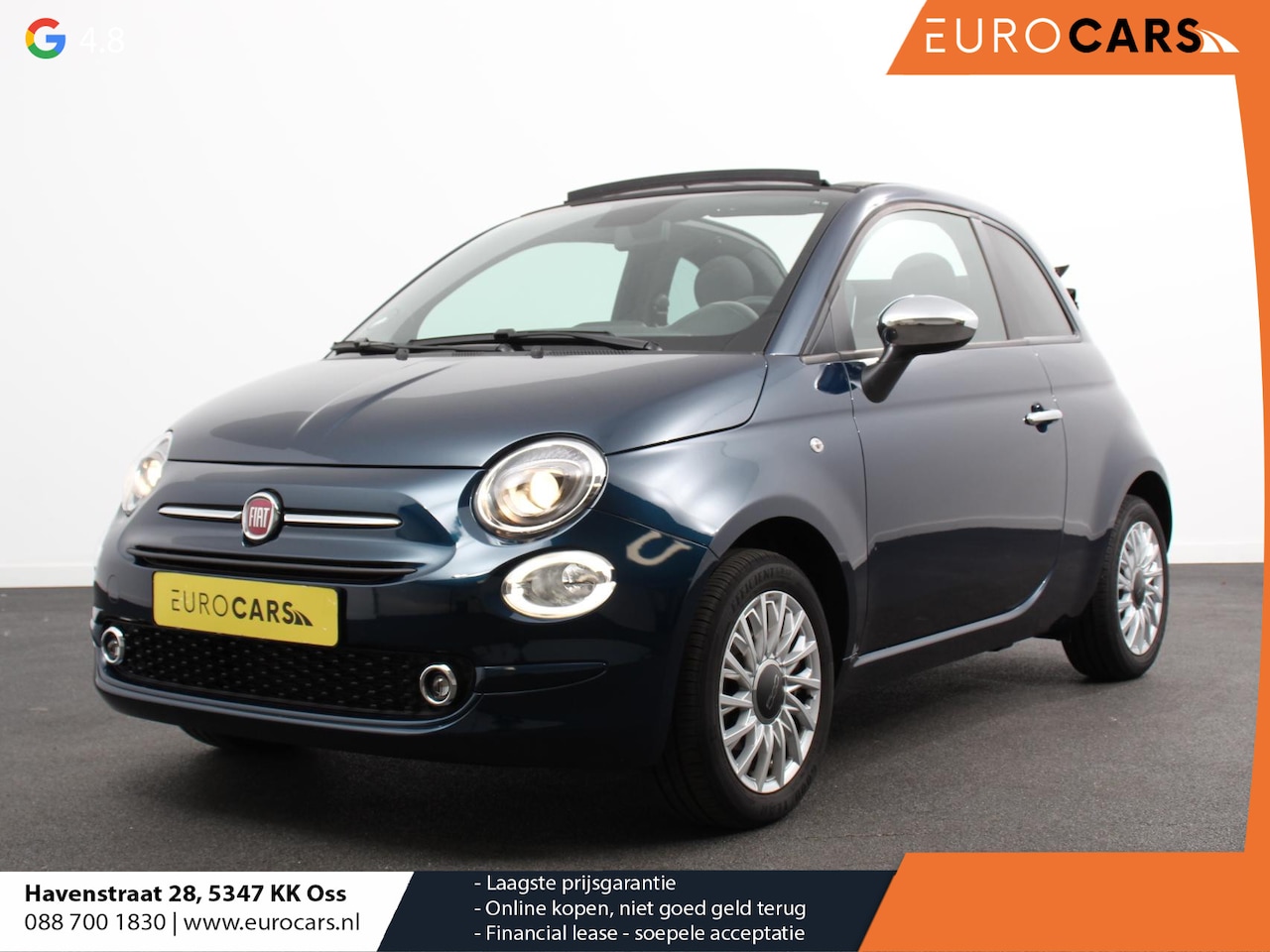 Fiat 500 C - 1.0 Hybrid Bellavita Climate Control Cruise Control Parkeersensoren achter Regensensor - AutoWereld.nl
