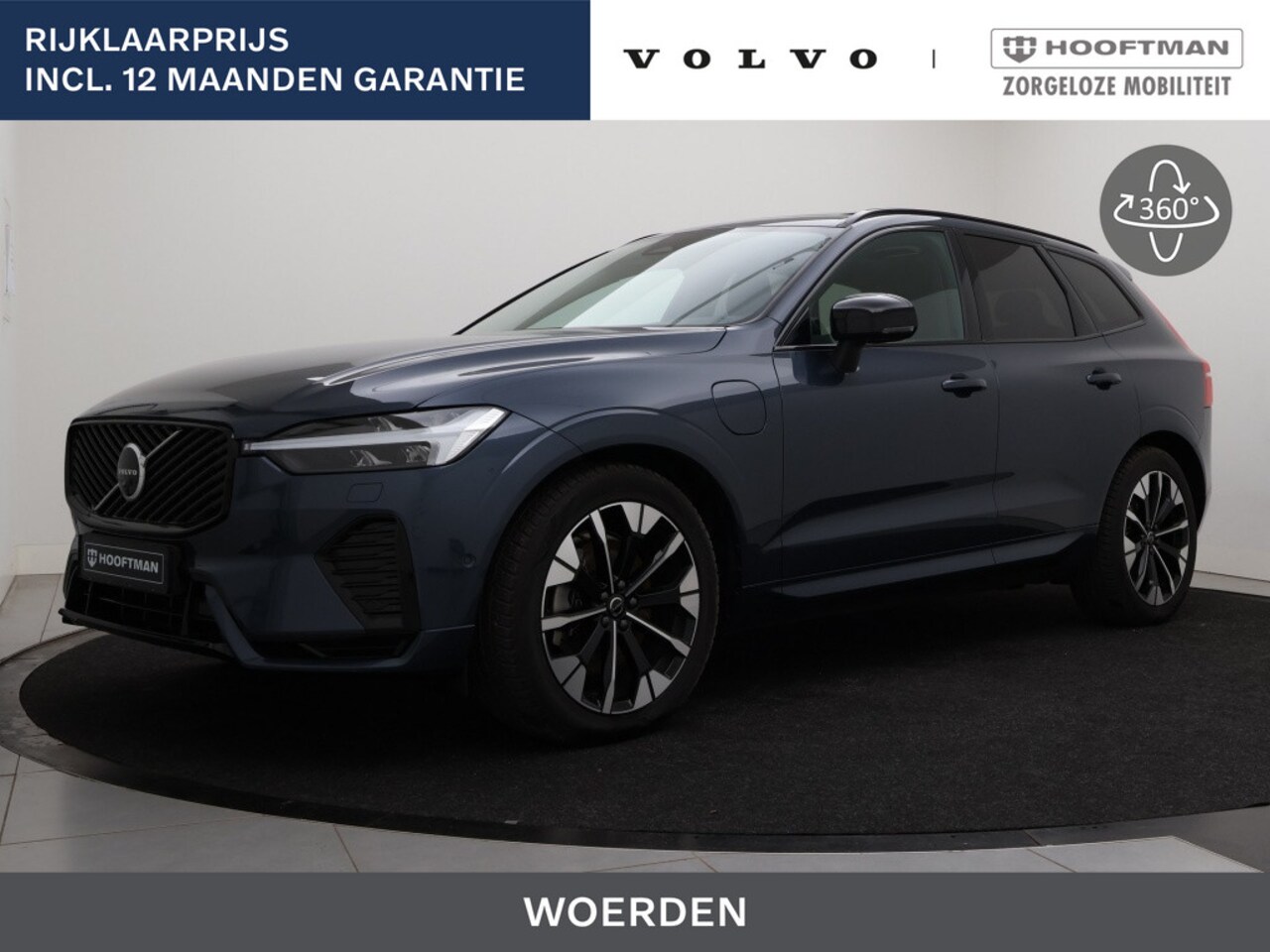 Volvo XC60 - T6 PLUG-IN HYBRID ULTRA DARK LUCHTVERING SCHUIFDAK 360GR CAM TREKHAAK - AutoWereld.nl