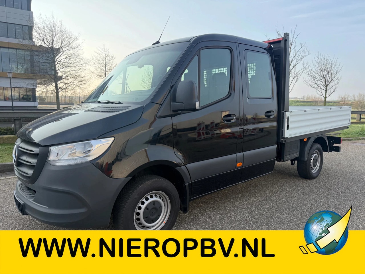 Mercedes-Benz Sprinter - 317CDI Dubbelcabine Openlaadbak Airco 3500KG Trekhaak EURO 6 25000KM - AutoWereld.nl