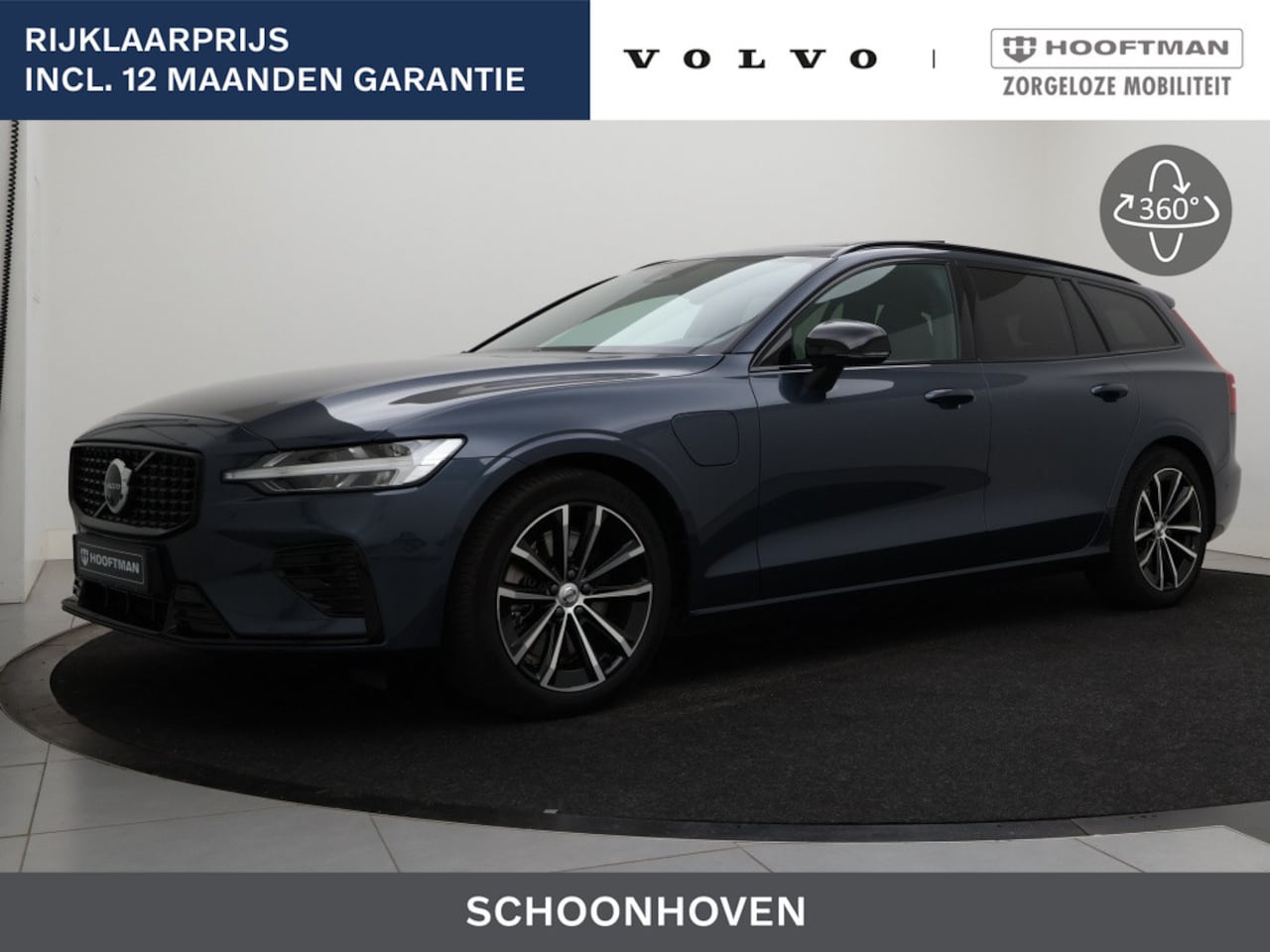 Volvo V60 - T8 PLUG-IN HYRBID PLUS DARK 360GR CAM SCHUIFDAK TREKHAAK HEAD-UP DISPLAY - AutoWereld.nl