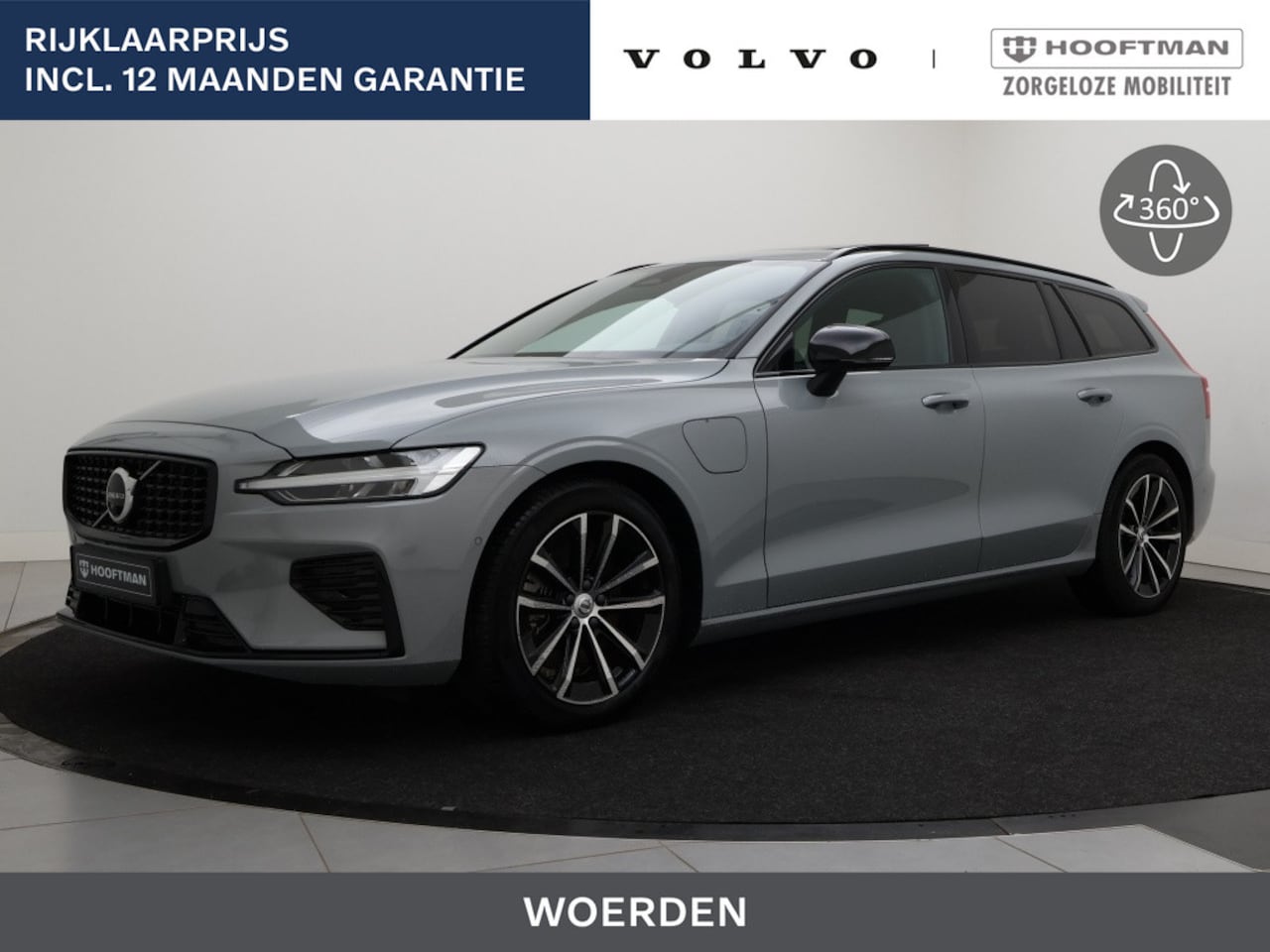 Volvo V60 - T8 PLUG-IN HYRBID PLUS DARK 360GR CAM SCHUIFDAK TREKHAAK HEAD-UP DISPLAY - AutoWereld.nl
