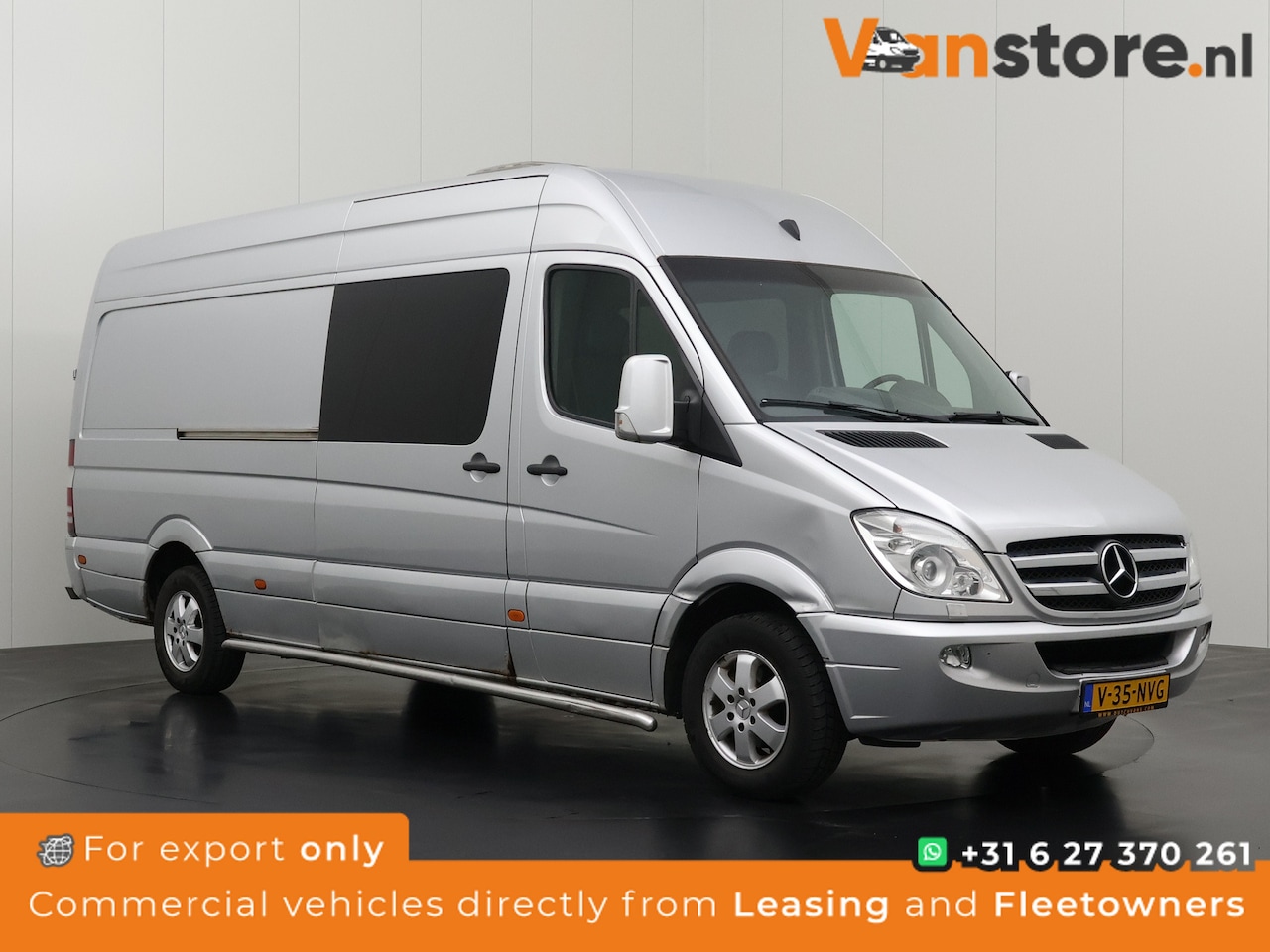 Mercedes-Benz Sprinter - 318CDI 3.0V6 Automaat L3H2 Maxi | Airco | Cruise | trekhaak - AutoWereld.nl