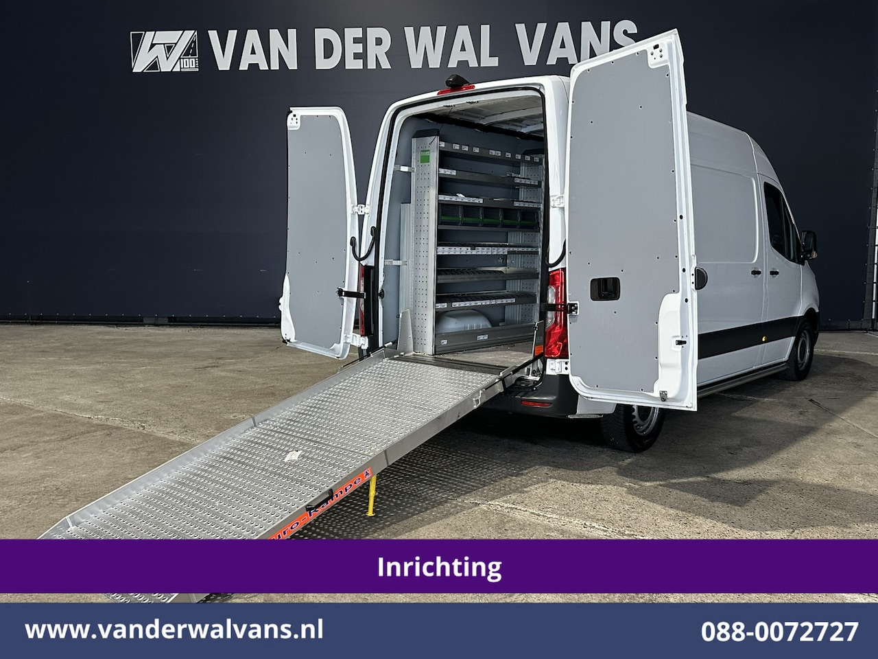 Mercedes-Benz Sprinter - 311 CDI L2H2 Inrichting Oprijplaat Euro6 Airco | Omvormer | Camera | Apple Carplay | Compr - AutoWereld.nl