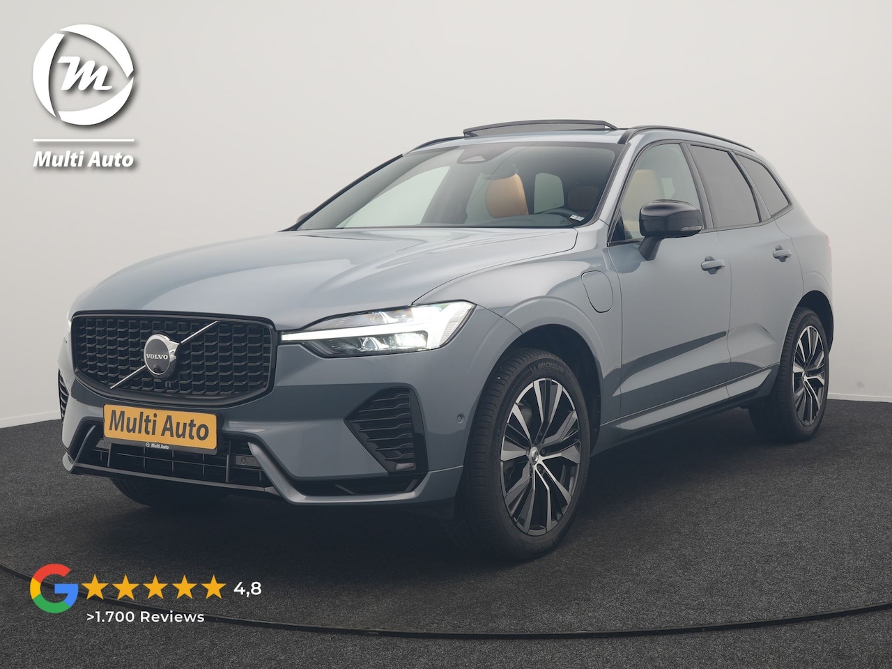 Volvo XC60 - T6 AWD Plus Dark LONG RANGE PHEV 350pk Dealer O.H. | Trekhaak Af Fabriek | Panodak | Adapt - AutoWereld.nl