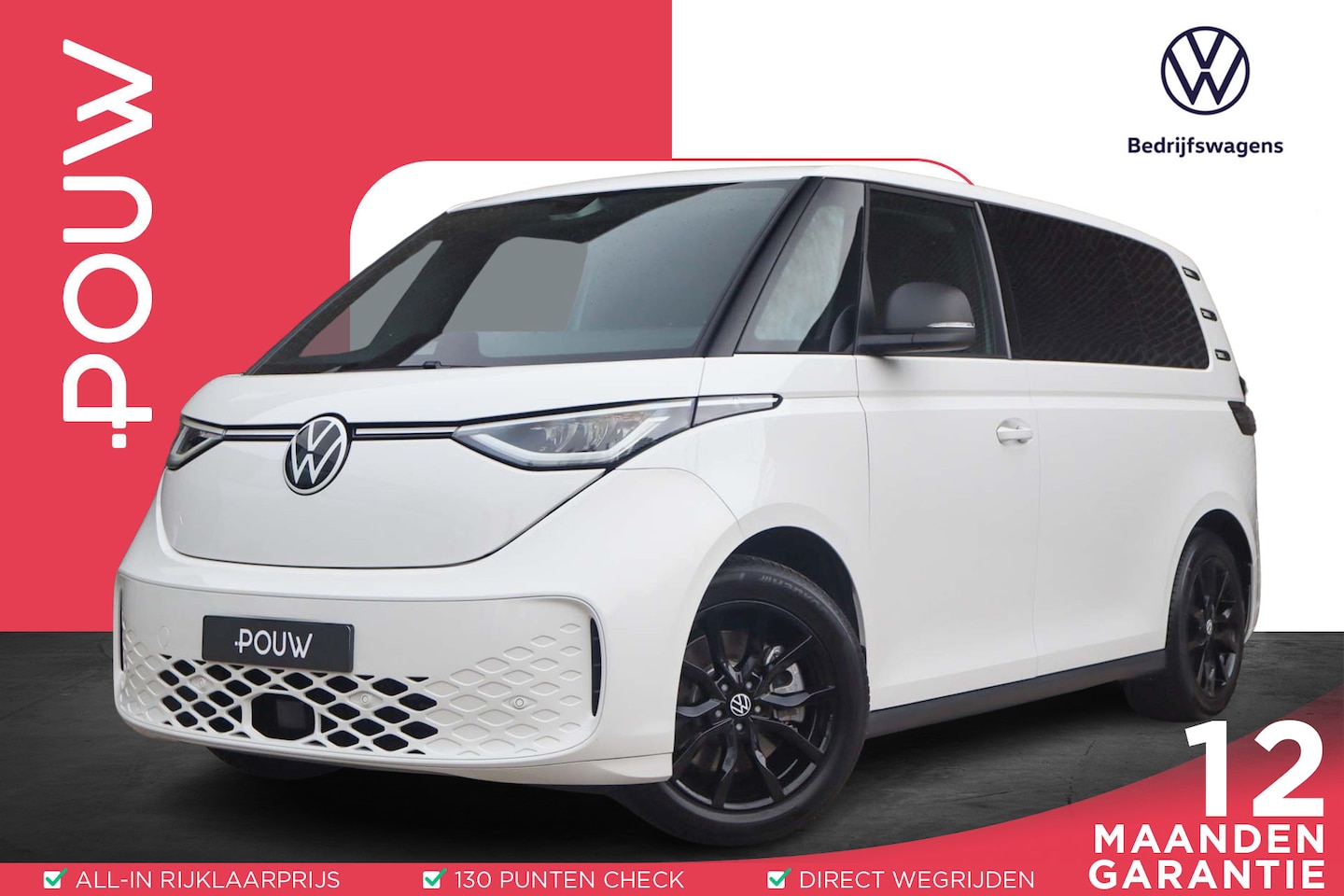 Volkswagen ID. Buzz Cargo - 286pk Economy Business 79 kWh | SoH 99% | Trekhaak Wegklapbaar | Adaptieve Cruise Control - AutoWereld.nl