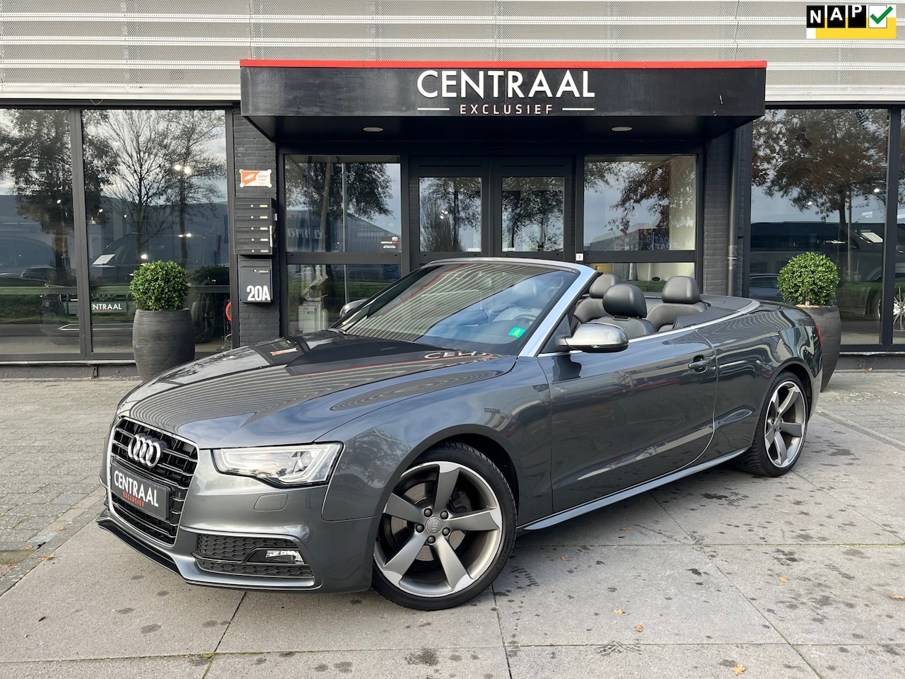 Audi A5 Cabriolet - 1.8 TFSI S-Line 170PK|Bang&Olufsen|Airscarf|Navi|Pdc|Leder|Stoelverwarming|Bluetooth|NL-Au - AutoWereld.nl