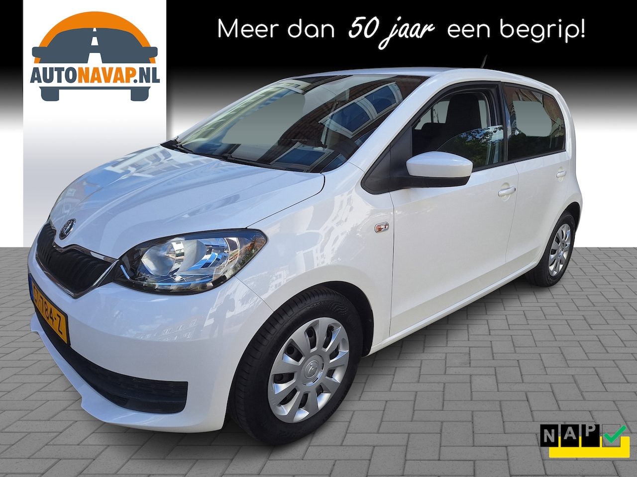 Skoda Citigo - 1.0 Greentech Ambition 5Drs /Airco/Cruise/Bluetooth/Garantie - AutoWereld.nl