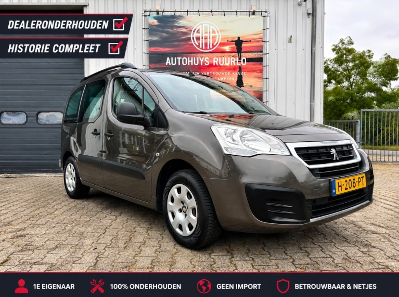 Peugeot Partner MPV - nette staaat 2017 | 1 Eigenaar | Dealeronderhouden | Trekhaak | Garantie | Marge Zondag op - AutoWereld.nl