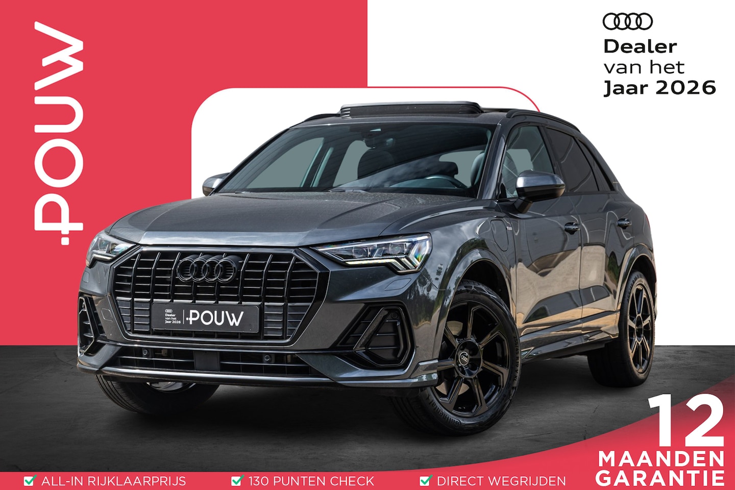 Audi Q3 - 45 TFSIe 245pk PHEV S Edition | Panoramadak | Camera | Sonos 3D | Matrix LED - AutoWereld.nl