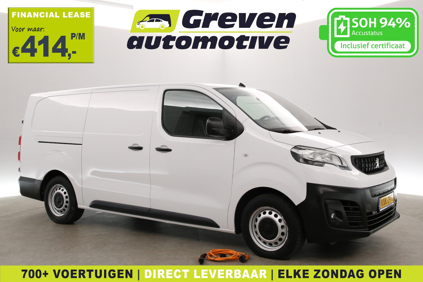 Opel Vivaro-e - Peugeot E-Expert 75 kWh L3H1 | Snelladen | SOH 94% | Airco | Cruise | 3 Zits | Carplay | P - AutoWereld.nl