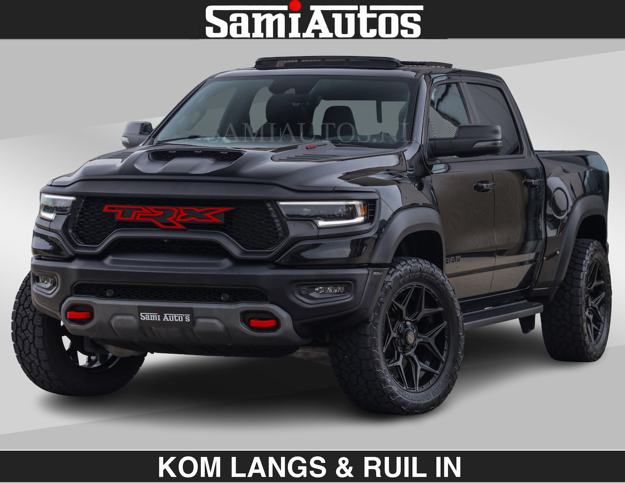 Dodge Ram Pick Up - TRX HELLCAT | 6.2 V8 712PK SUPERCHARGER | RODE STIKSELS | FULLY LOADED | CARBON | CREW CAB - AutoWereld.nl