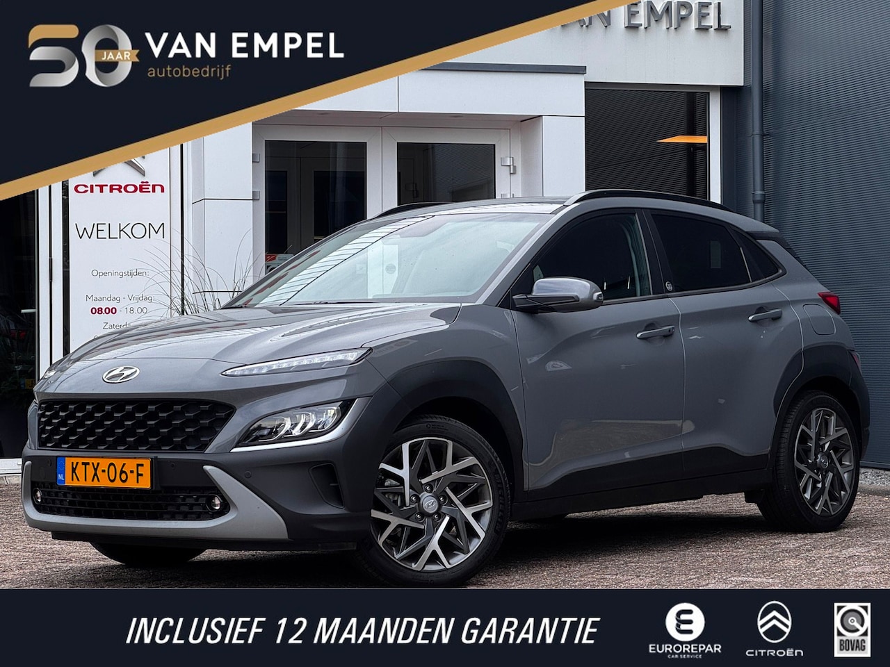 Hyundai Kona - 1.6 GDI HEV Fashion | Trekhaak | Camera | Winter Pack | Krell Sound | Navigatie | Climate - AutoWereld.nl