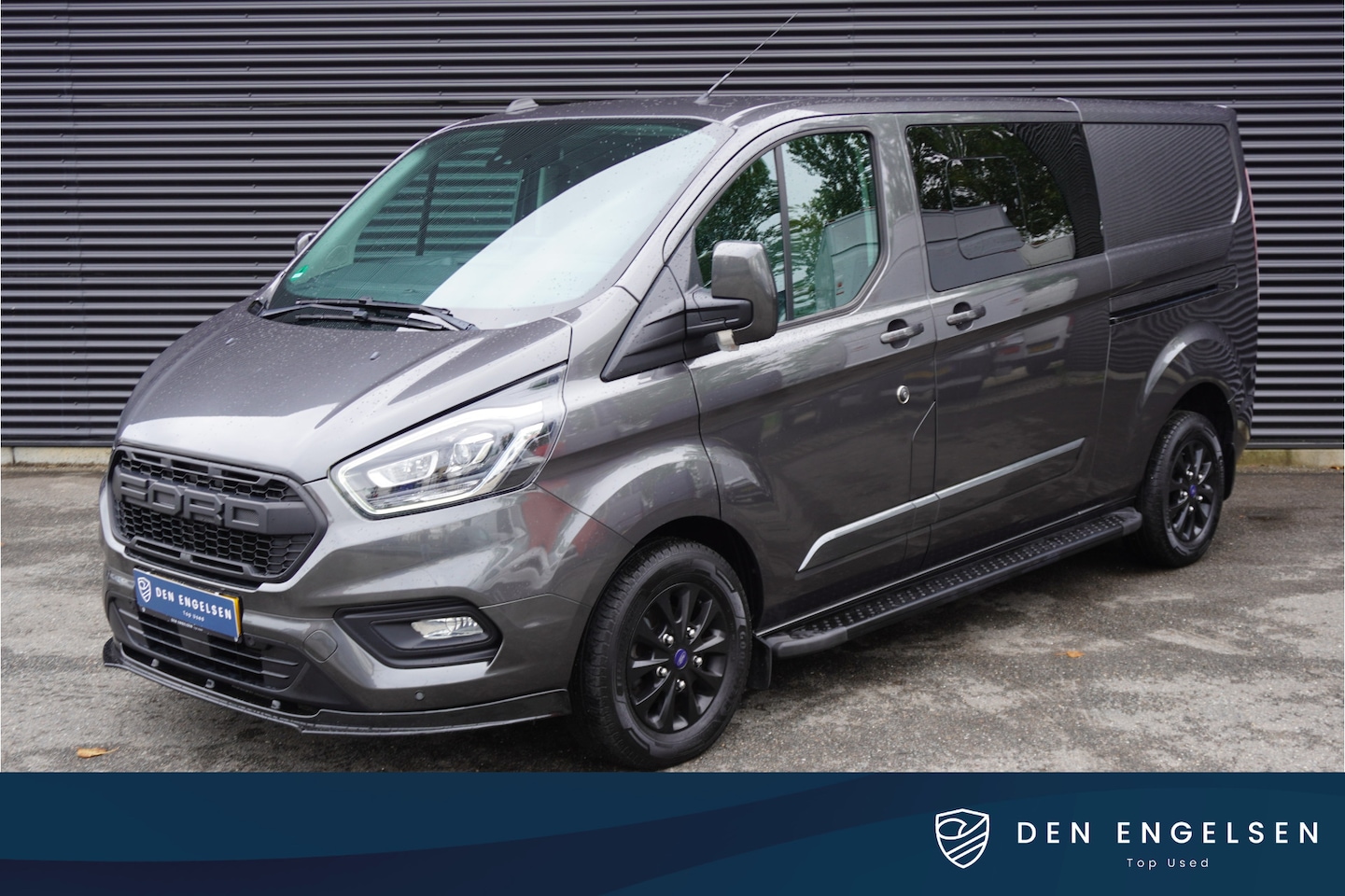 Ford Transit Custom - 300170pk AutomatI L2H1 Limited Dubbele cabine Raptor 5 persoons Leder Trekhaak Apple Carpl - AutoWereld.nl