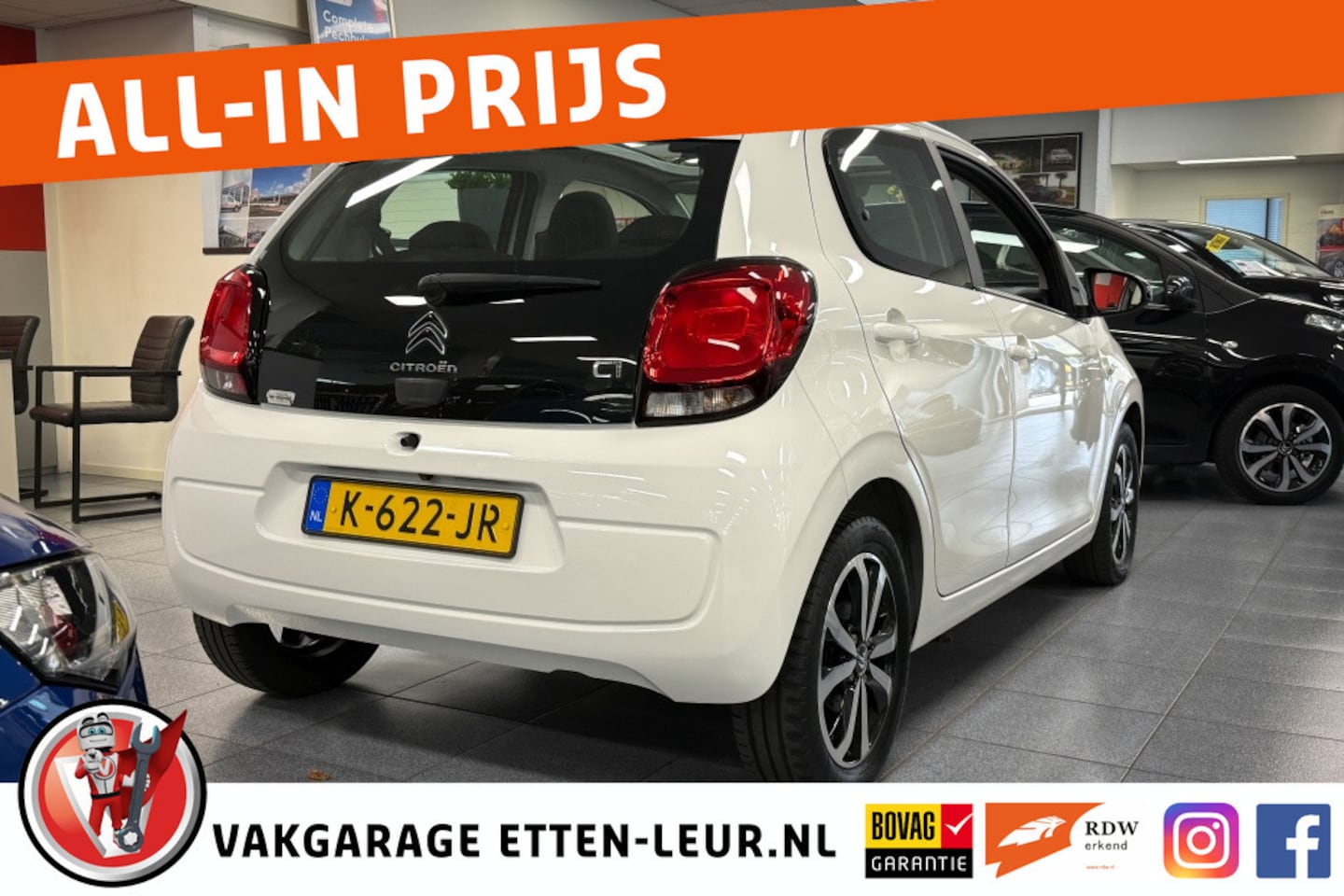 Citroën C1 - 1.0 VTi AirScape Shine | CAMERA | CARPLAY + ANDROID - AutoWereld.nl
