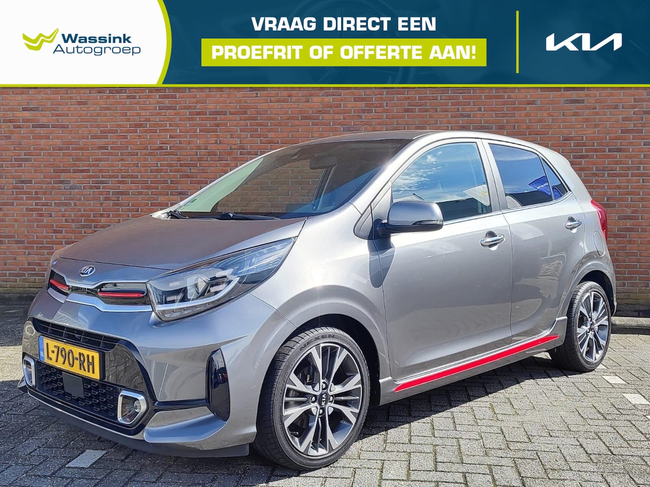 Kia Picanto - 1.0 T-GDi GT-Line 5p Winter pack | Leder stoelen | Schuifdak | Verwarmbare stoel en stuur - AutoWereld.nl