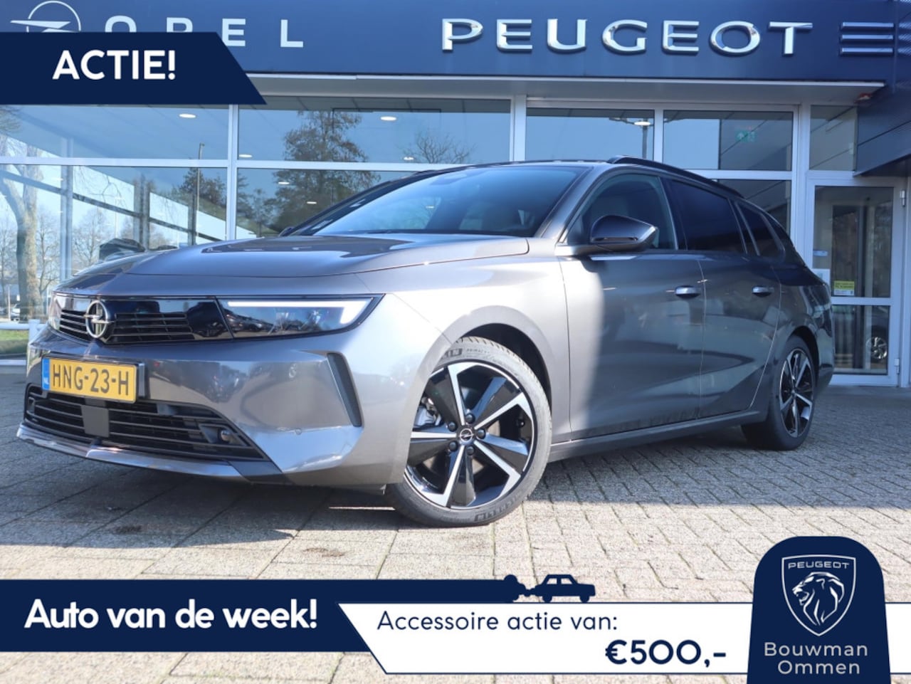 Opel Astra Sports Tourer - *Auto van de Week!* Business Edition Turbo Hybrid 145pk eDCT Automaat, Rijklaarprijs,Trekh - AutoWereld.nl