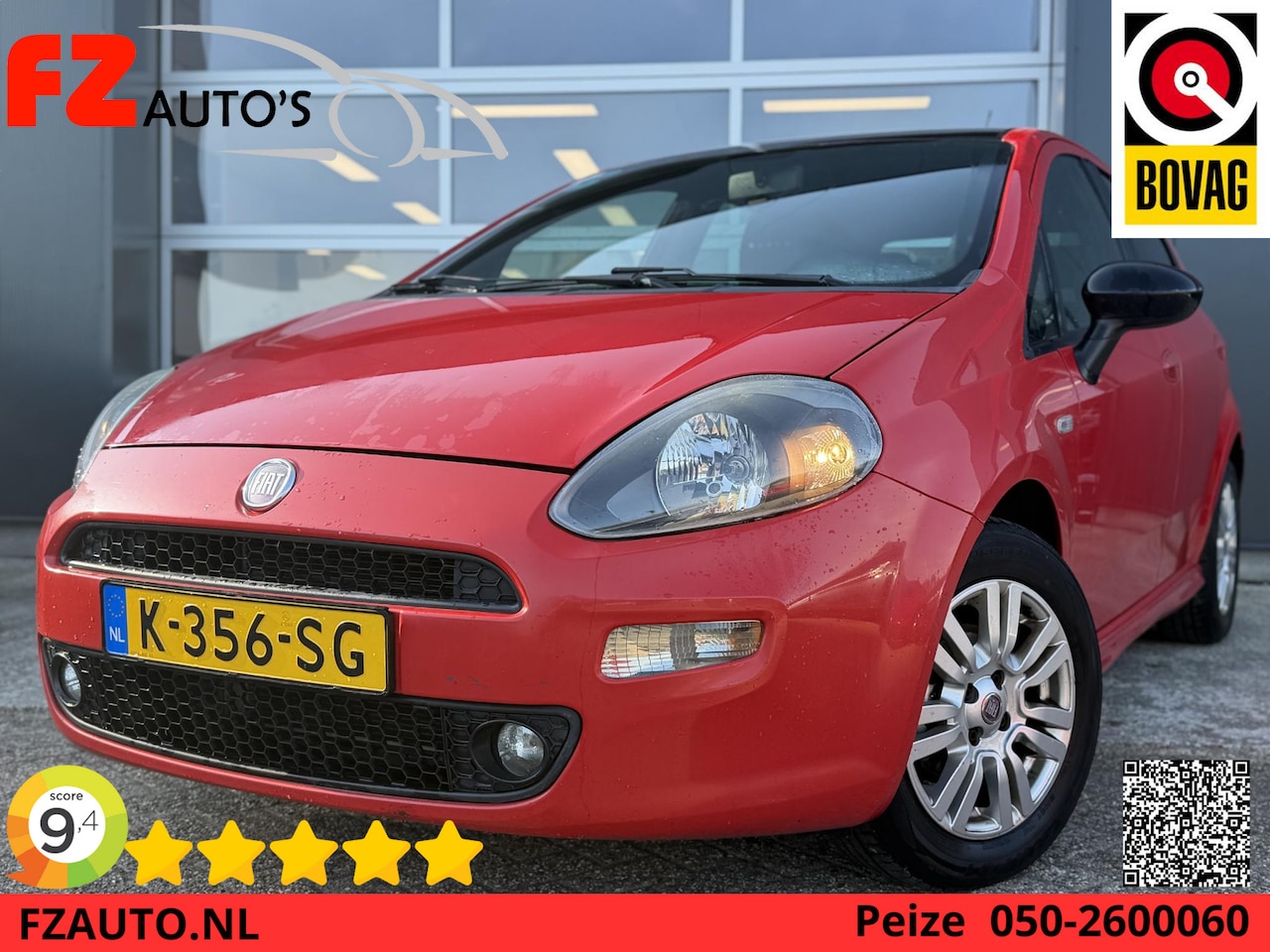 Fiat Punto Evo - 1.2 Lounge - 4-Cilinder!! - Airconditioning - Lichtmetalen velgen - AutoWereld.nl