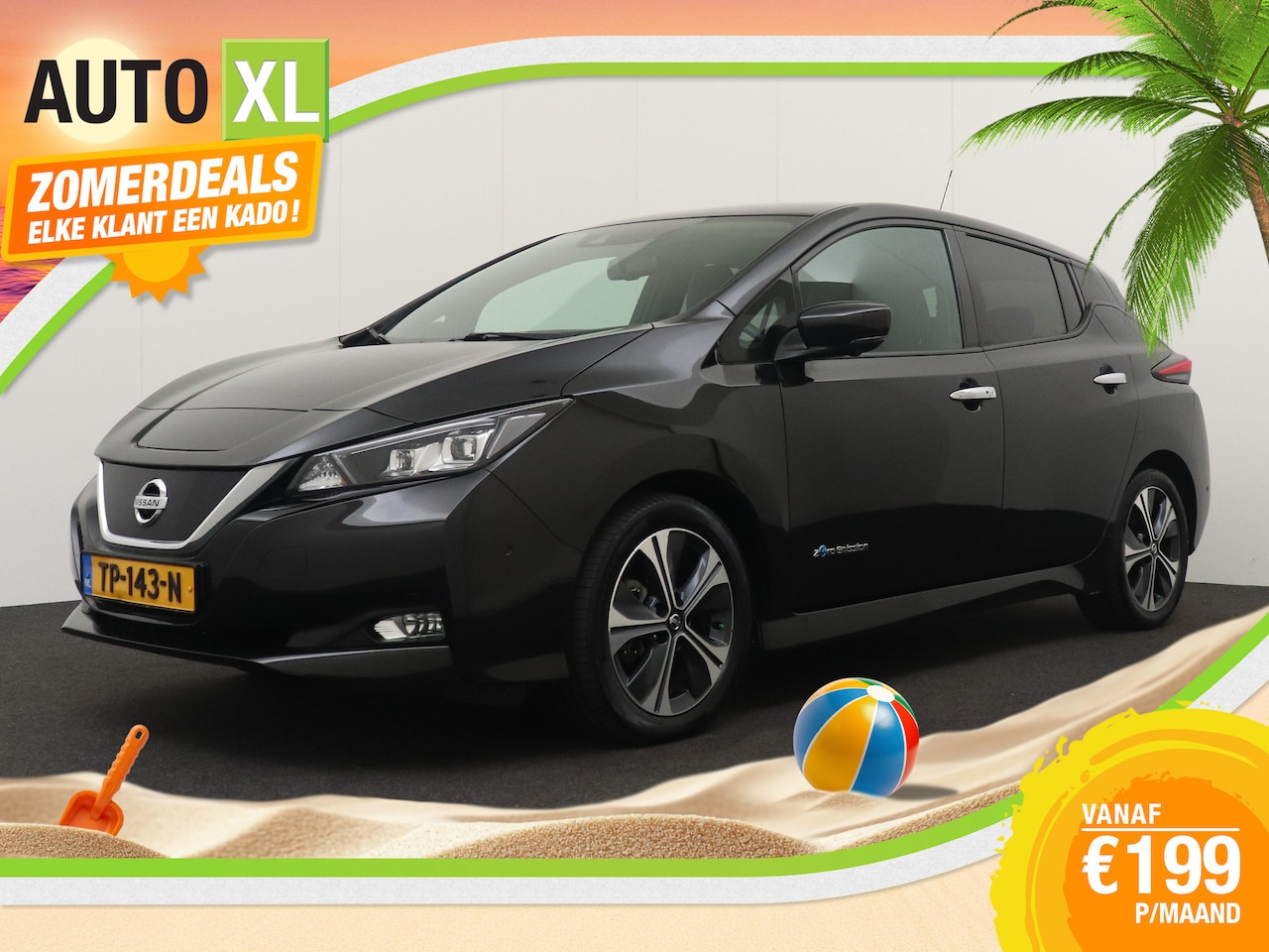 Nissan LEAF - TEKNA 40 kWh Half-Leder 360*Camera Dodehoek Adapt.Cruise - AutoWereld.nl