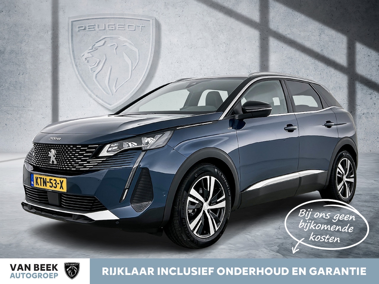 Peugeot 3008 - Hybrid 145pk Automaat GT | Rijklaar | Adaptive Cruise | Stoelverwarming | Keyless Entry | - AutoWereld.nl