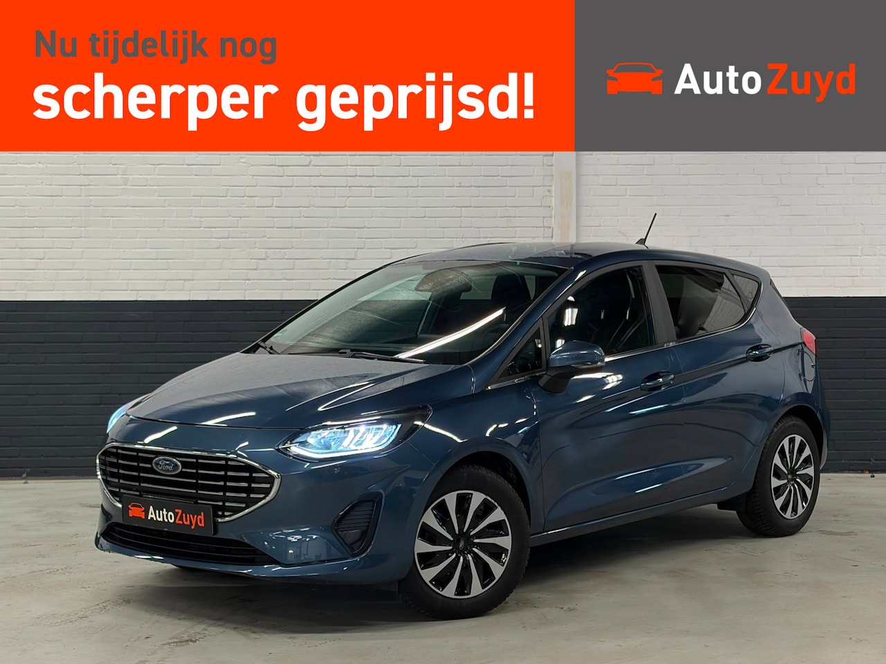 Ford Fiesta - 1.0 EcoBoost Hybrid Titanium 101pk 5-Deurs / Navi / LM-Velgen / Winterpakket - AutoWereld.nl
