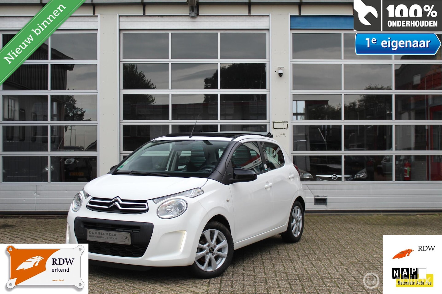 Citroën C1 - 1.0-12V 69PK 5-DEURS NIEUW MODEL *Airscape-Shine* *CABRIOLET* *KLEUREN-/ENTERTAINMENTSCHER - AutoWereld.nl