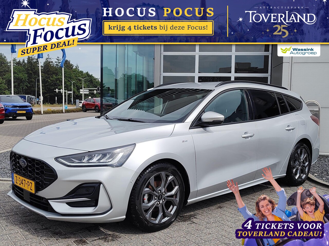 Ford Focus Wagon - 1.0 EcoBoost Hybrid ST Line Adaptive cruise control | Voorruitverwarming | Stoel en stuur - AutoWereld.nl