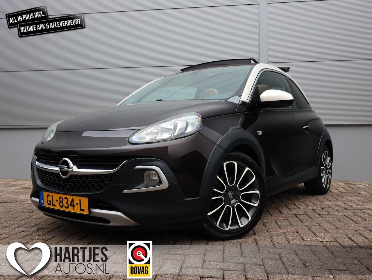Opel ADAM - 1.0 Turbo Rocks (Vol Opties)Cabrio 100%Onderhouden - AutoWereld.nl