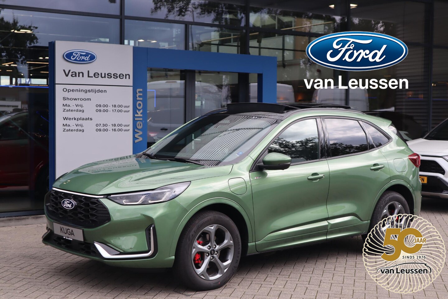 Ford Kuga - 2.5 PHEV ST-LINE-X FABRIEKSAUTO! PANODAK LED-PAKKET HEAD-UP EL-STOELEN+MEMORY BLIND-SPOT H - AutoWereld.nl