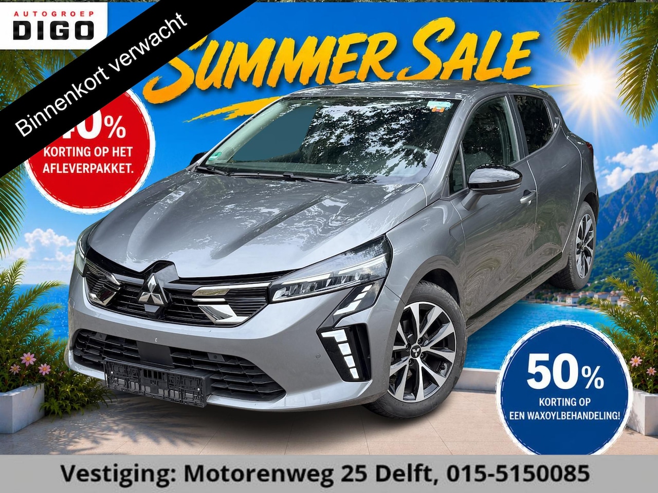 Mitsubishi Colt - 1.0 MT Pure GARANTIE TOT 04-2035! . STOEL VERWARMING . APPLE CARPLAY & ANDRIOD AUTO . CRUI - AutoWereld.nl