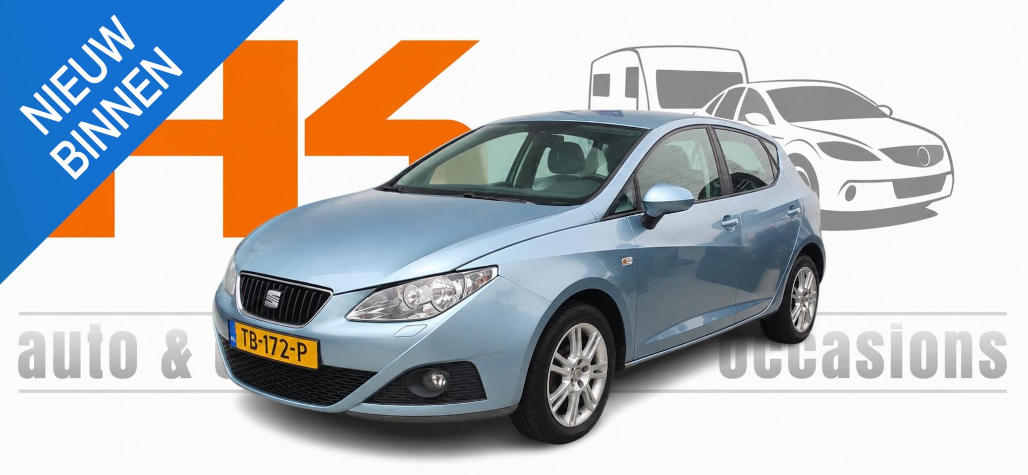 SEAT Ibiza - 1.6 Stylance Clima, LMV. Cruisec., Parkeersensor, 5drs, - AutoWereld.nl