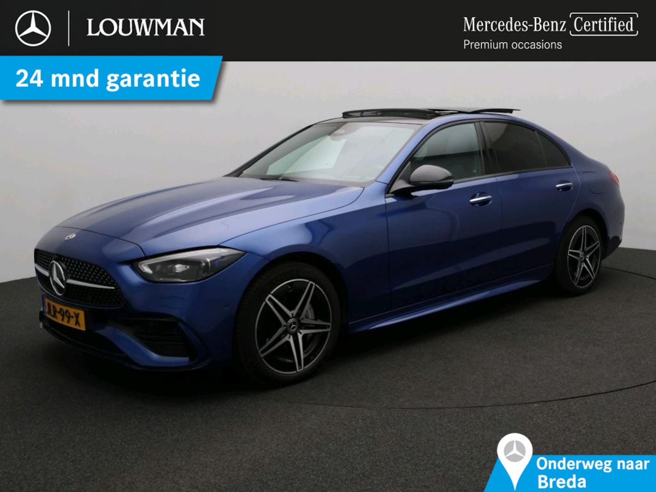 Mercedes-Benz C-klasse - 300 e Business Solution AMG AMG Line | Night Pakket | Panorama Schuif-Kanteldak | Parkeerp - AutoWereld.nl