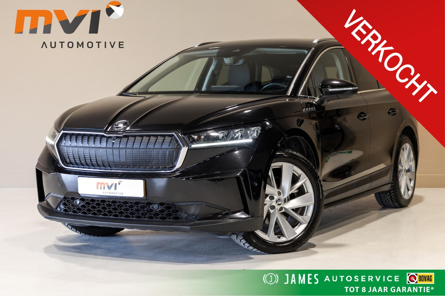Skoda Enyaq iV - 80 SOH 94% / 204pk / Trekhaak / Dodehoek herkenning / Leder / - AutoWereld.nl