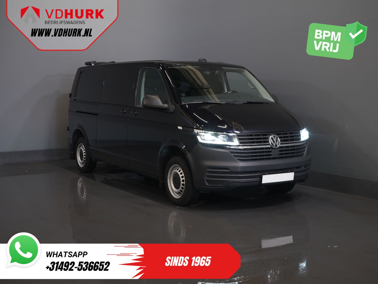 Volkswagen Transporter - T6.1 2.0 TDI 150 pk Aut. L2 LED/ Standkachel/ Stoelverw./ Carplay/ PDC/ Cruise/ Airco/ Tre - AutoWereld.nl