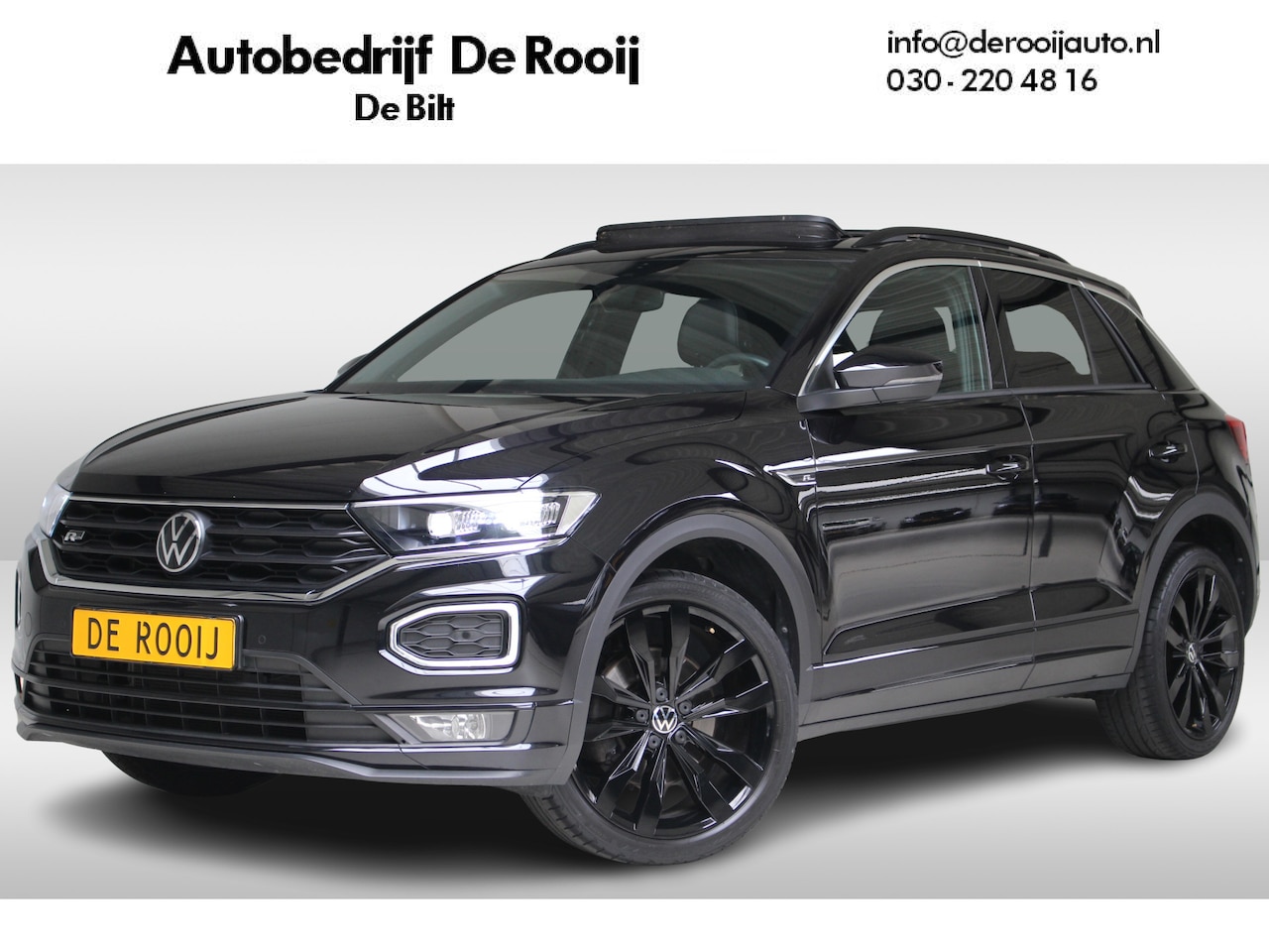 Volkswagen T-Roc - 1.5 TSI Sport R-Line DSG Panoramadak | El. Achterklep | Beats Audio | Suzuka 19" Zwart - AutoWereld.nl
