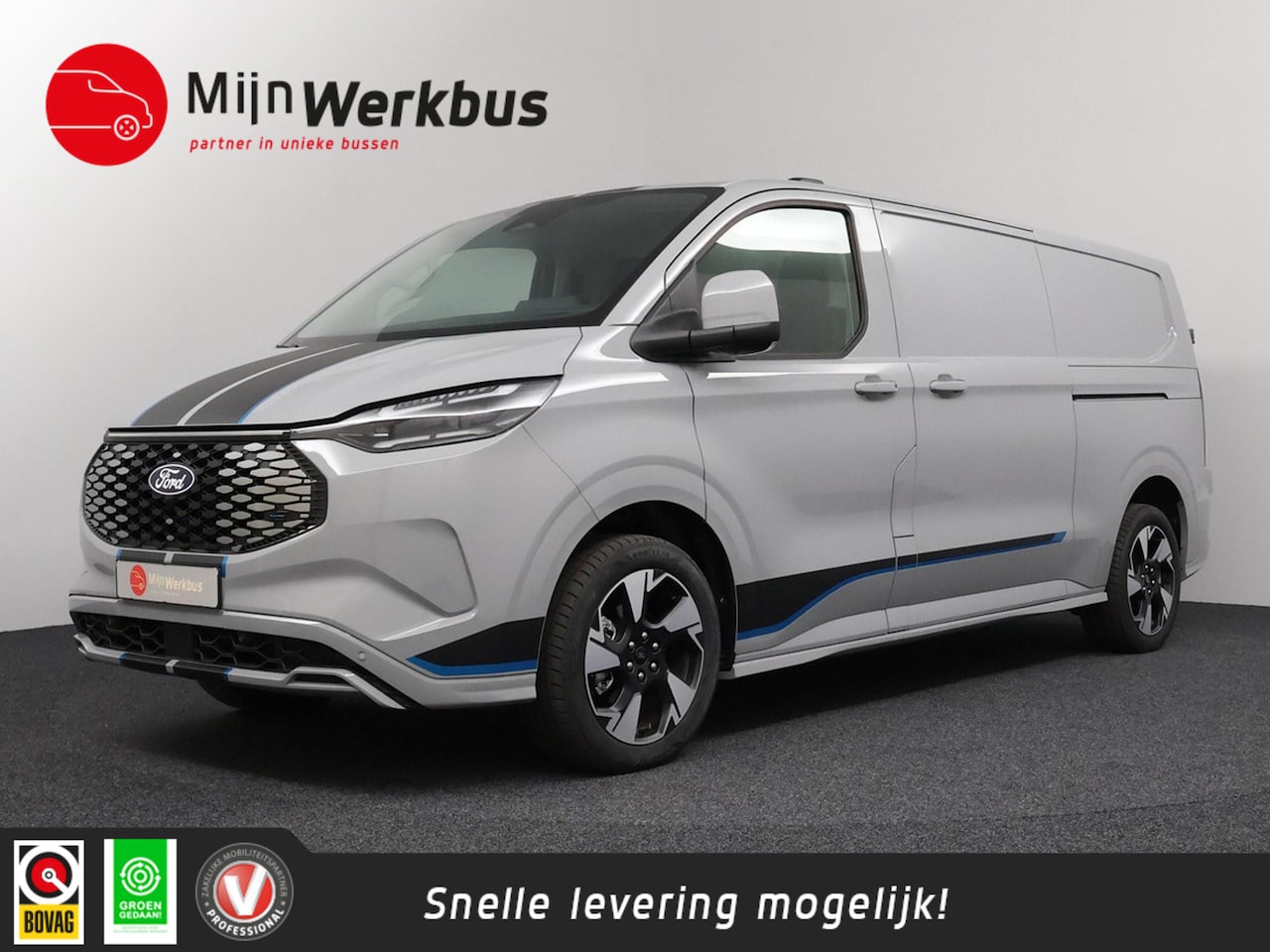 Ford Transit Custom - E-Transit 320 L2H1 Sport | Adaptief Cruise Control | Camera | 2x Schuif! | Winterpakket! - AutoWereld.nl