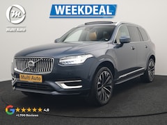 Volvo XC90 - T8 AWD Ultimate Bright 7 Persoons LONG RANGE PHEV 455pk Dealer O.H. | Trekhaak Af Fabriek