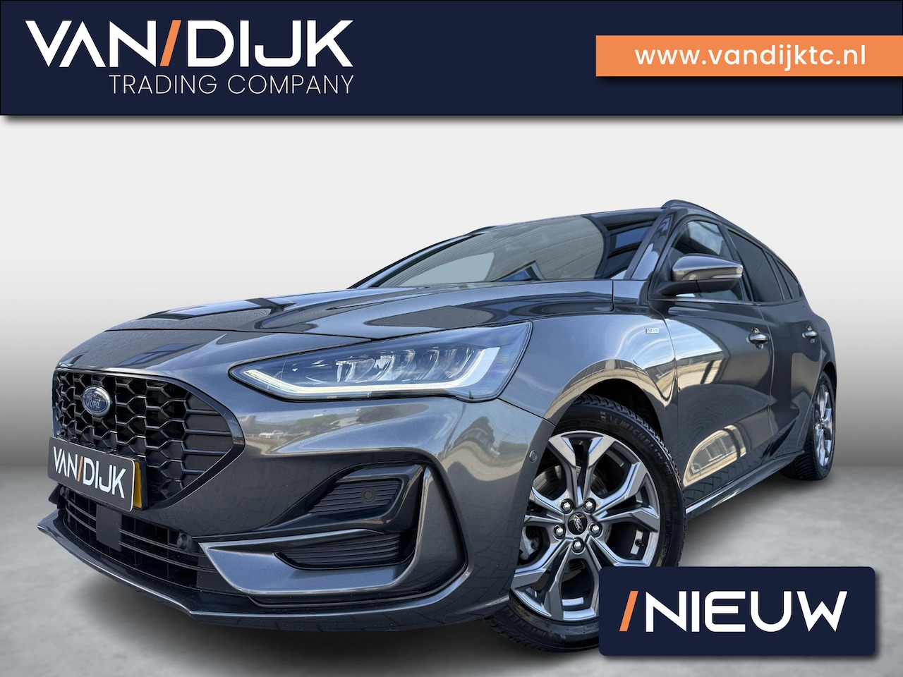 Ford Focus Wagon - 1.0 EcoBoost Hybrid ST Line X ✓Automaat ✓Rijklaar ✓Virtual Cockpit ✓Full LED ✓Navigatie ✓C - AutoWereld.nl