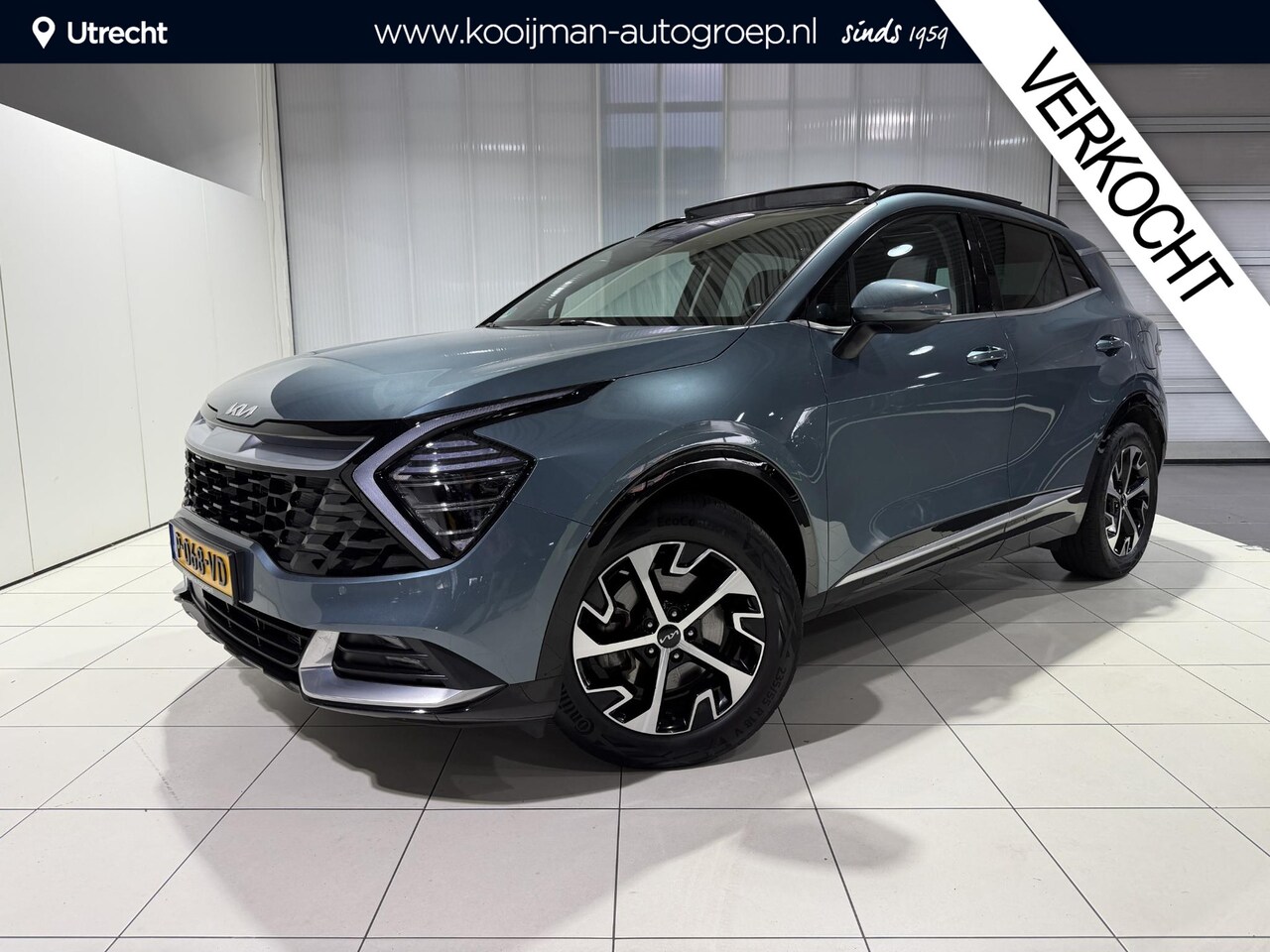 Kia Sportage - 1.6 T-GDi Hybrid DynamicPlusLine Trekhaak, Schuif kantel dak, Stoel en stuur verwarming, A - AutoWereld.nl