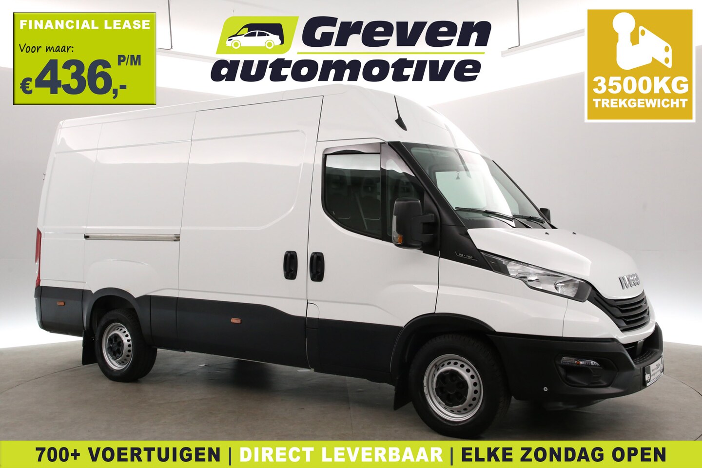 Iveco Daily - 2.3 160PK L2H2 | 3500KG Trekgew. | Trekhaak | Clima | 3 Zits | Parkeersens. - AutoWereld.nl