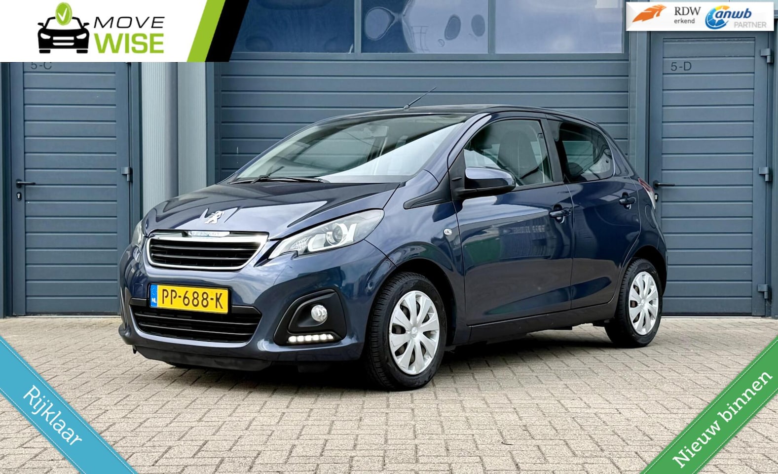 Peugeot 108 - 1.0 Active TOP! | LAGE KM NAP | Airco | 5 Deurs | Rijklaar | Bluetooth | Zuinig & Betrouwb - AutoWereld.nl